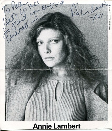Foto firmata annie lambert - firmata,
