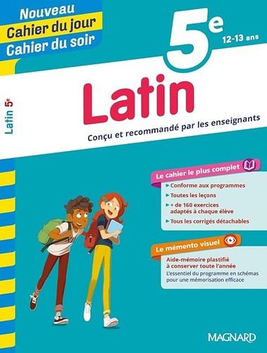 Latin cahier du jour - 5e,